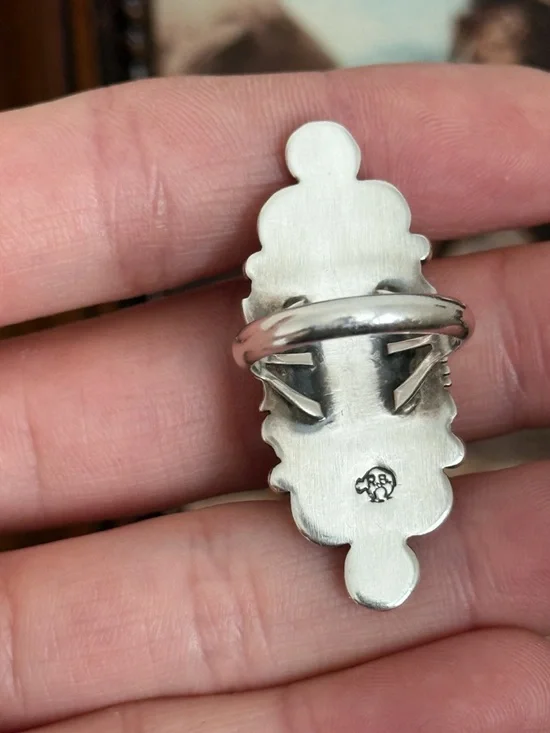 Genuine Navajo Turquoise Ring - Picture 3 of 4